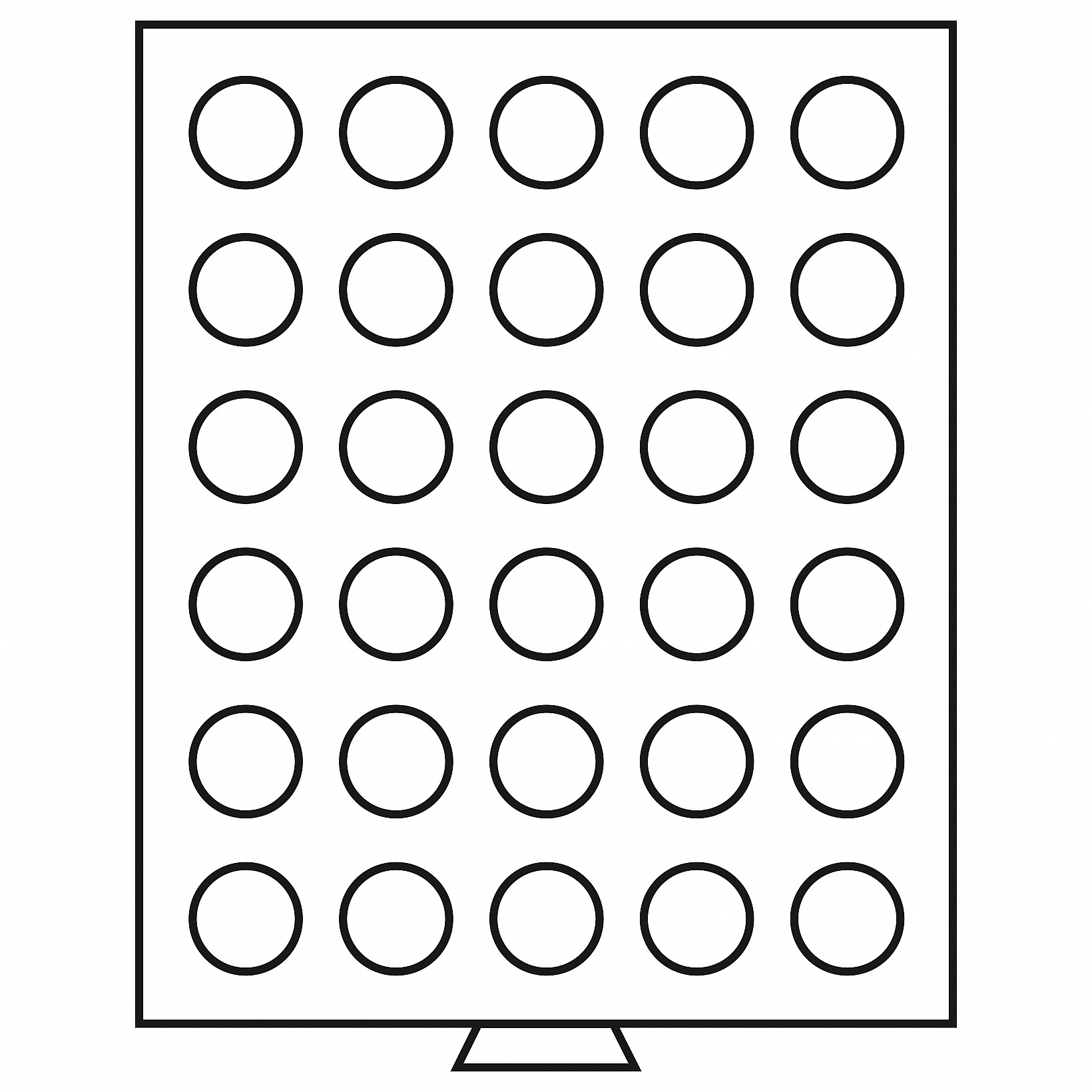 Tabuleiros MB 30 moedas 34 mm
